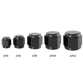 2PCS 4/6/8/10/12 AN Female Flare Fitting Cap Block Off Nut Aluminum For Fuel Systems
